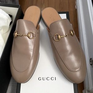 SOLD! Gucci Princetown Loafers in Brown Taupe SZ 39.5